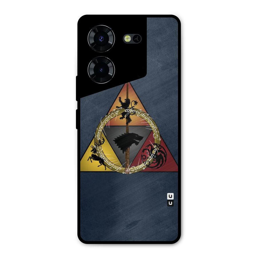 Fight For Crown Metal Back Case for Tecno Pova 5 Pro 5G