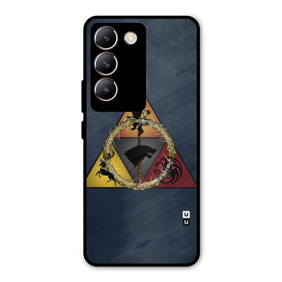 Fight For Crown Metal Back Case for Vivo T3 5G