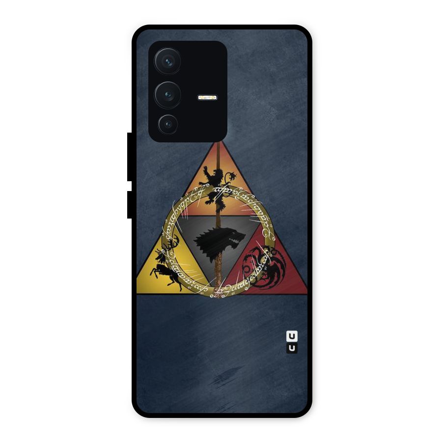 Fight For Crown Metal Back Case for Vivo V23 5G