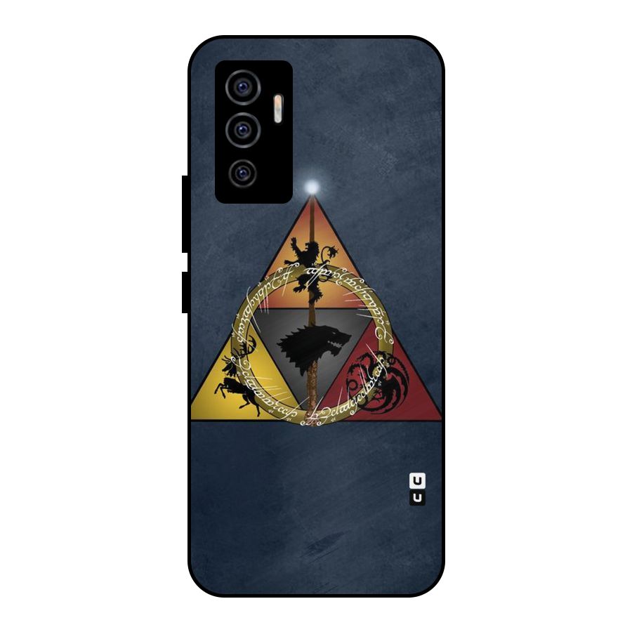 Fight For Crown Metal Back Case for Vivo V23e