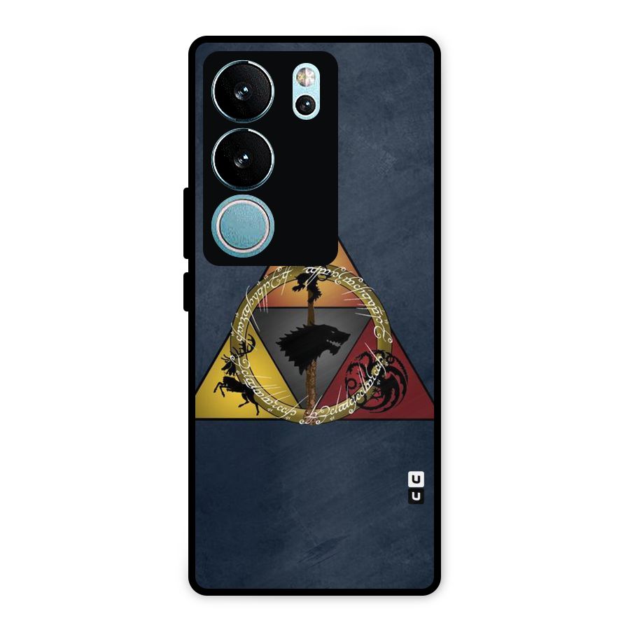 Fight For Crown Metal Back Case for Vivo V29 Pro