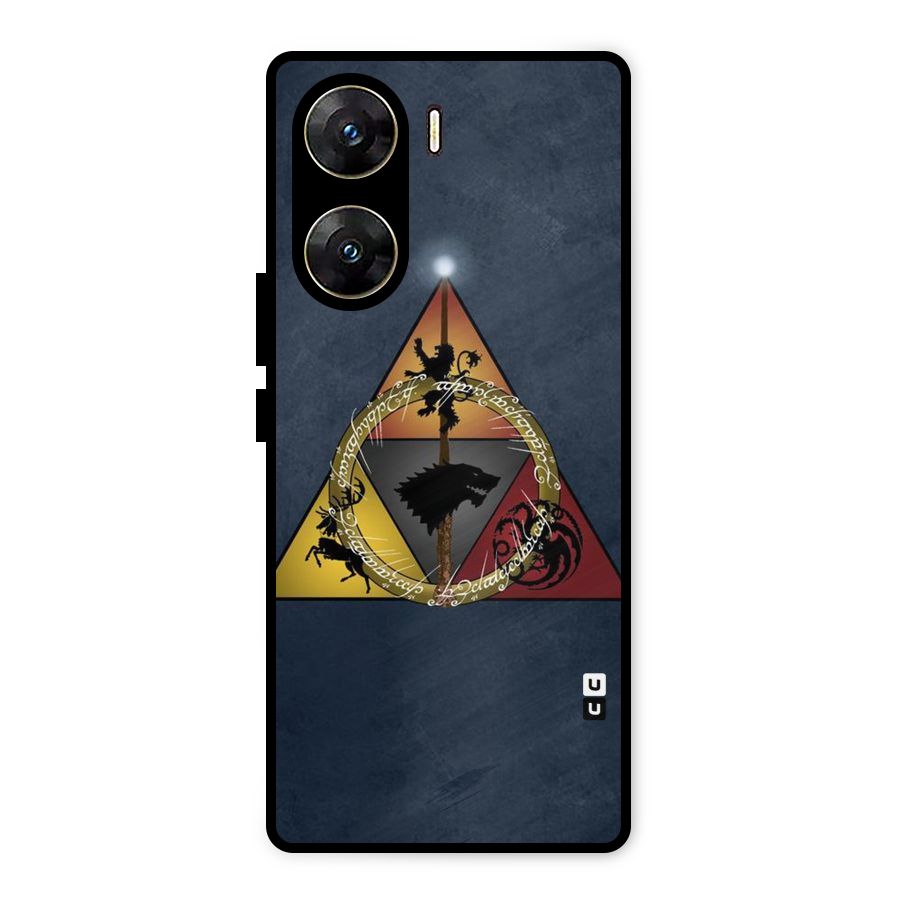Fight For Crown Metal Back Case for Vivo V29e