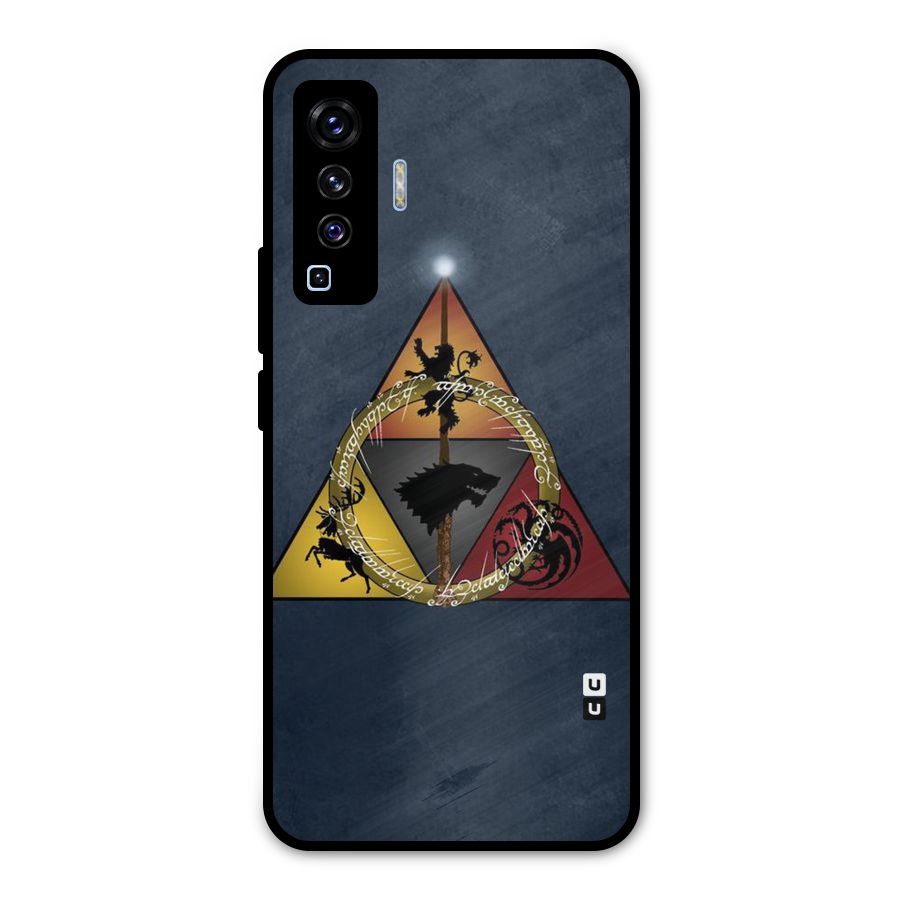 Fight For Crown Metal Back Case for Vivo X50