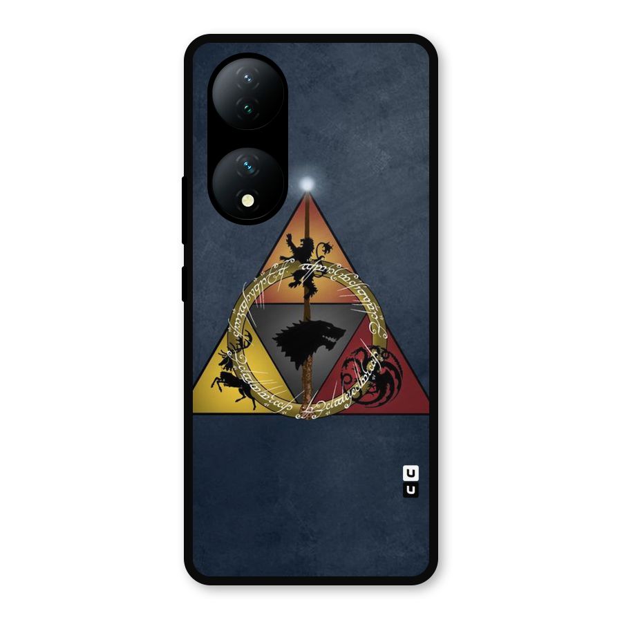 Fight For Crown Metal Back Case for Vivo Y100a