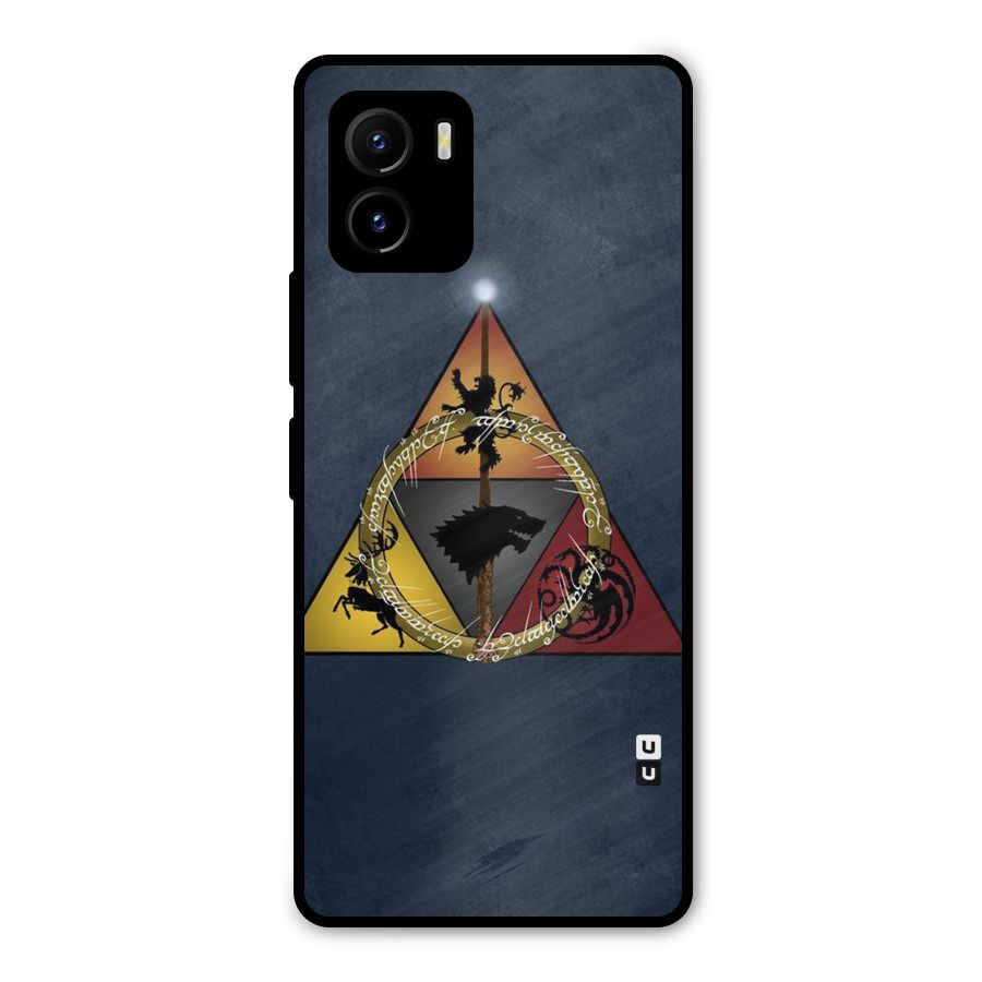 Fight For Crown Metal Back Case for Vivo Y15s