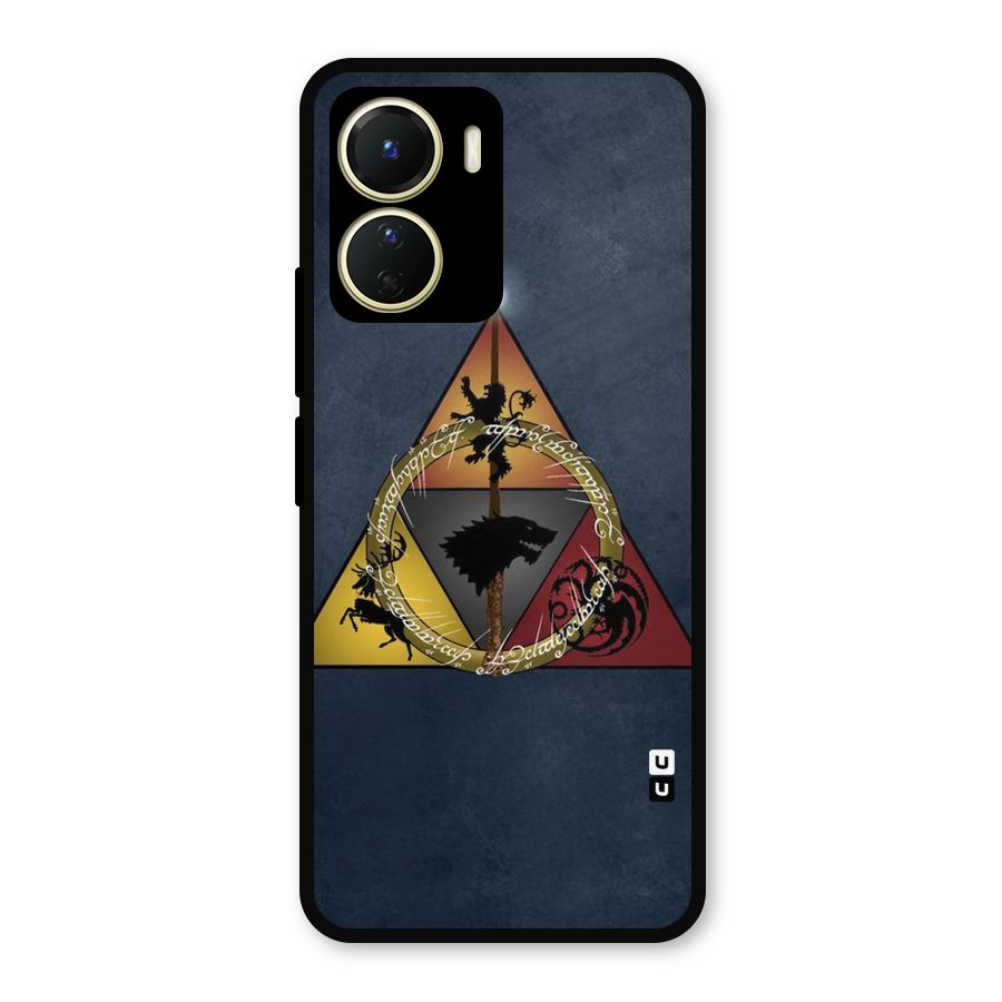 Fight For Crown Metal Back Case for Vivo Y16