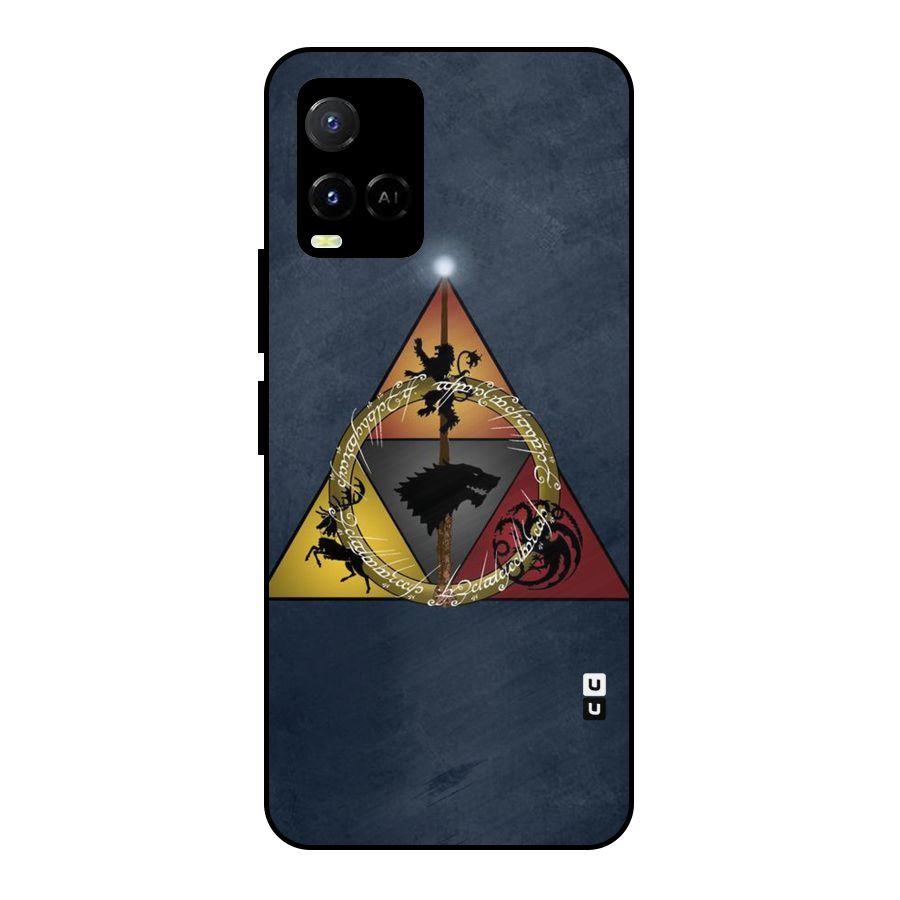 Fight For Crown Metal Back Case for Vivo Y21A