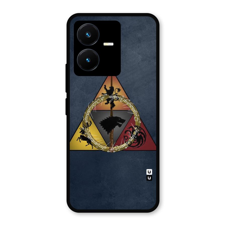 Fight For Crown Metal Back Case for Vivo Y22