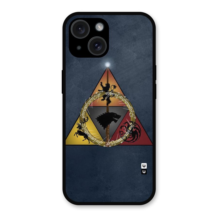 Fight For Crown Metal Back Case for iPhone 15