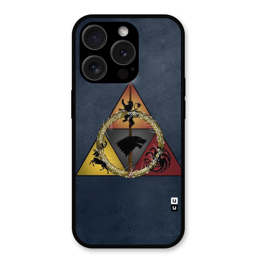 Fight For Crown Metal Back Case for iPhone 15 Pro