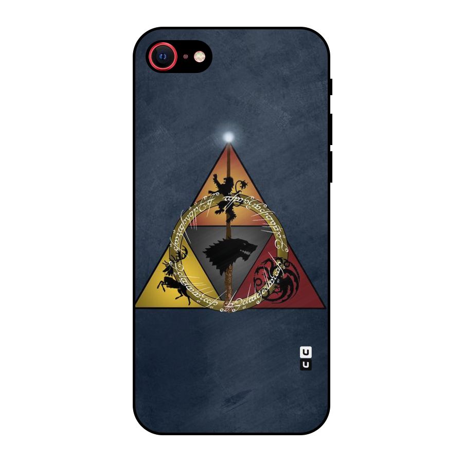 Fight For Crown Metal Back Case for iPhone 8