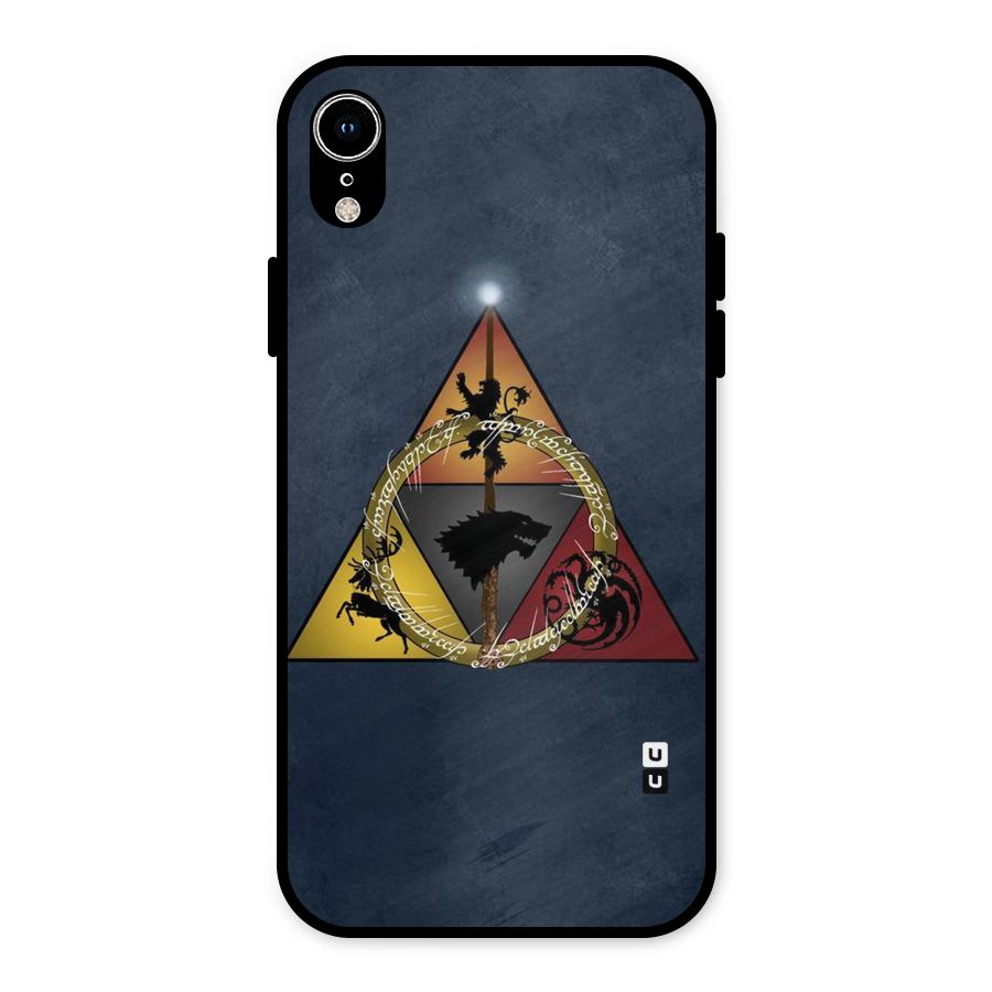 Fight For Crown Metal Back Case for iPhone XR