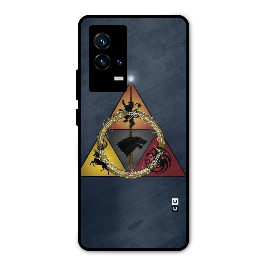 Fight For Crown Metal Back Case for iQOO 9 5G