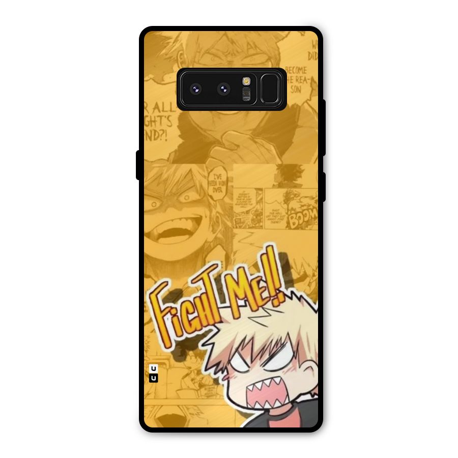 Fight Me Challenge Metal Back Case for Galaxy Note 8