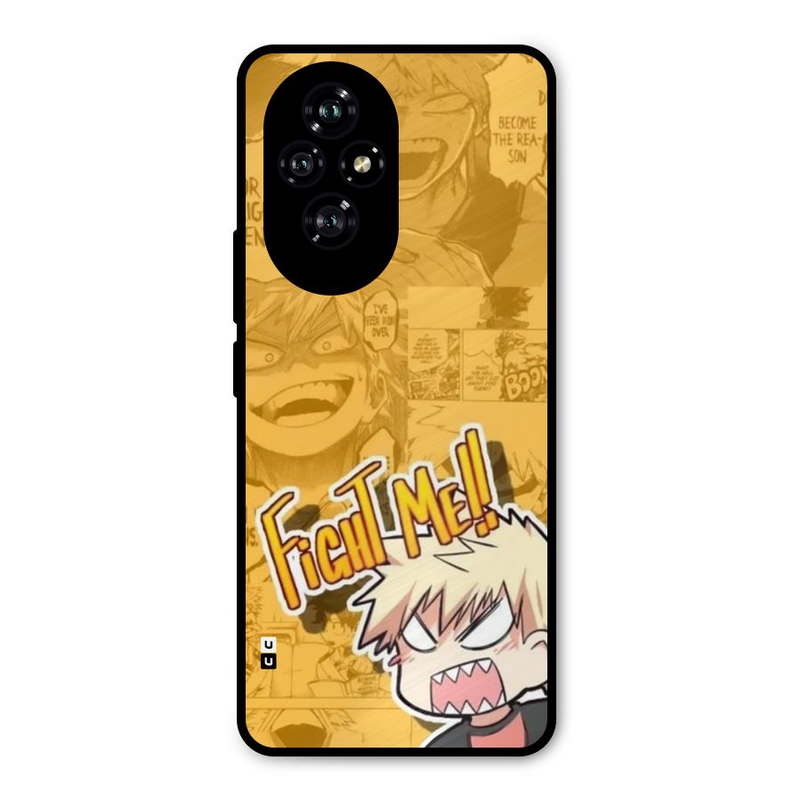Fight Me Challenge Metal Back Case for Honor 200