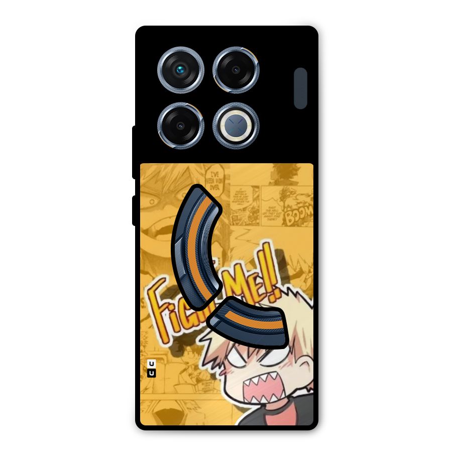 Fight Me Challenge Metal Back Case for Infinix GT 20 Pro