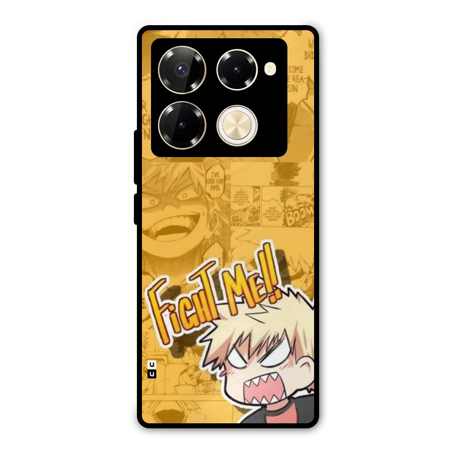 Fight Me Challenge Metal Back Case for Infinix Note 40 Pro Plus