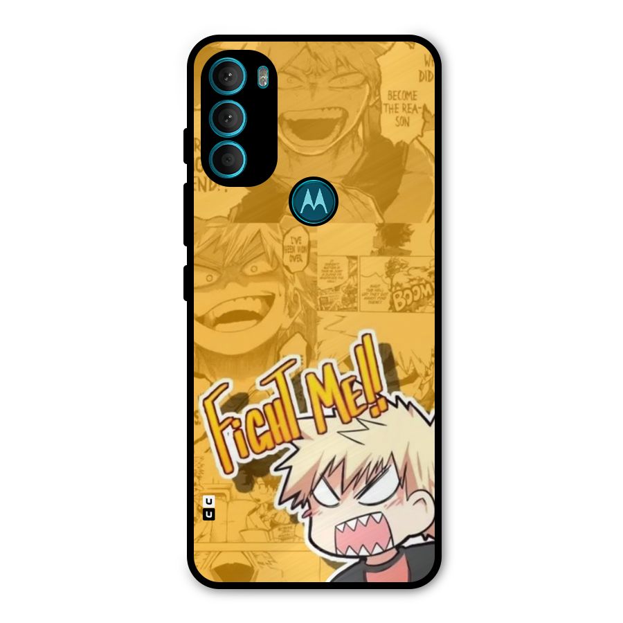 Fight Me Challenge Metal Back Case for Moto G71 5G