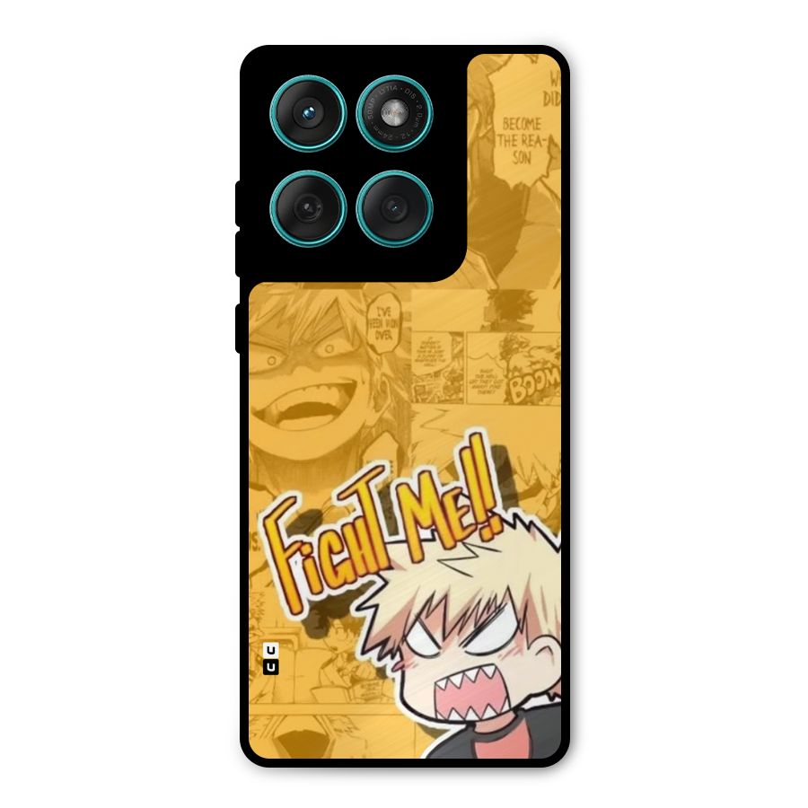 Fight Me Challenge Metal Back Case for Motorola Edge 60
