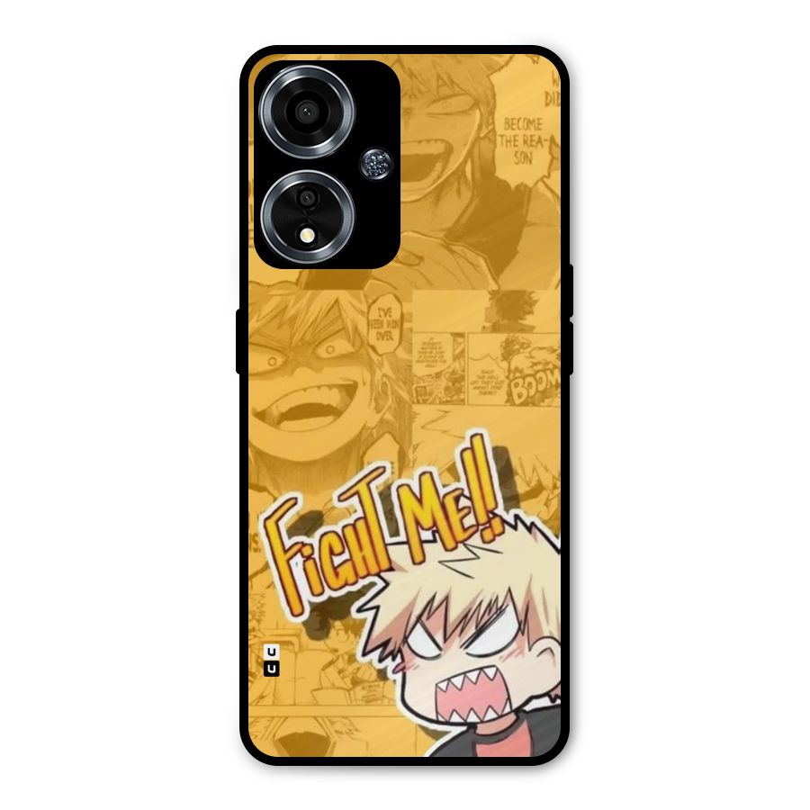 Fight Me Challenge Metal Back Case for Oppo A59