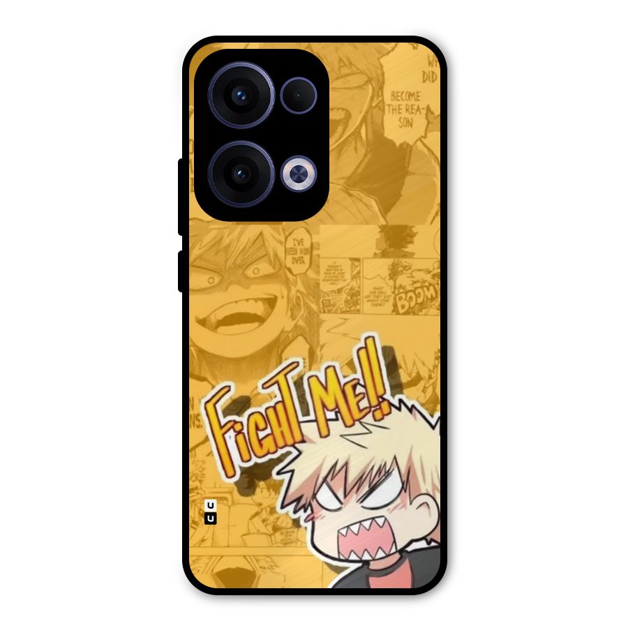 Fight Me Challenge Metal Back Case for Oppo Reno13