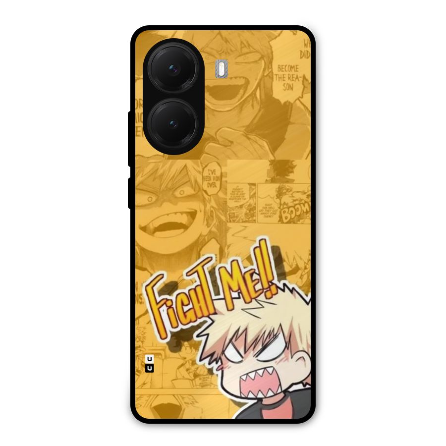 Fight Me Challenge Metal Back Case for Poco X7 Pro