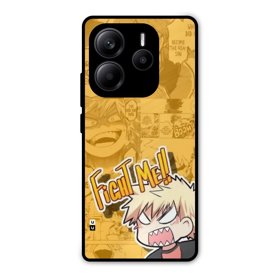 Fight Me Challenge Metal Back Case for Redmi Note 14 5G