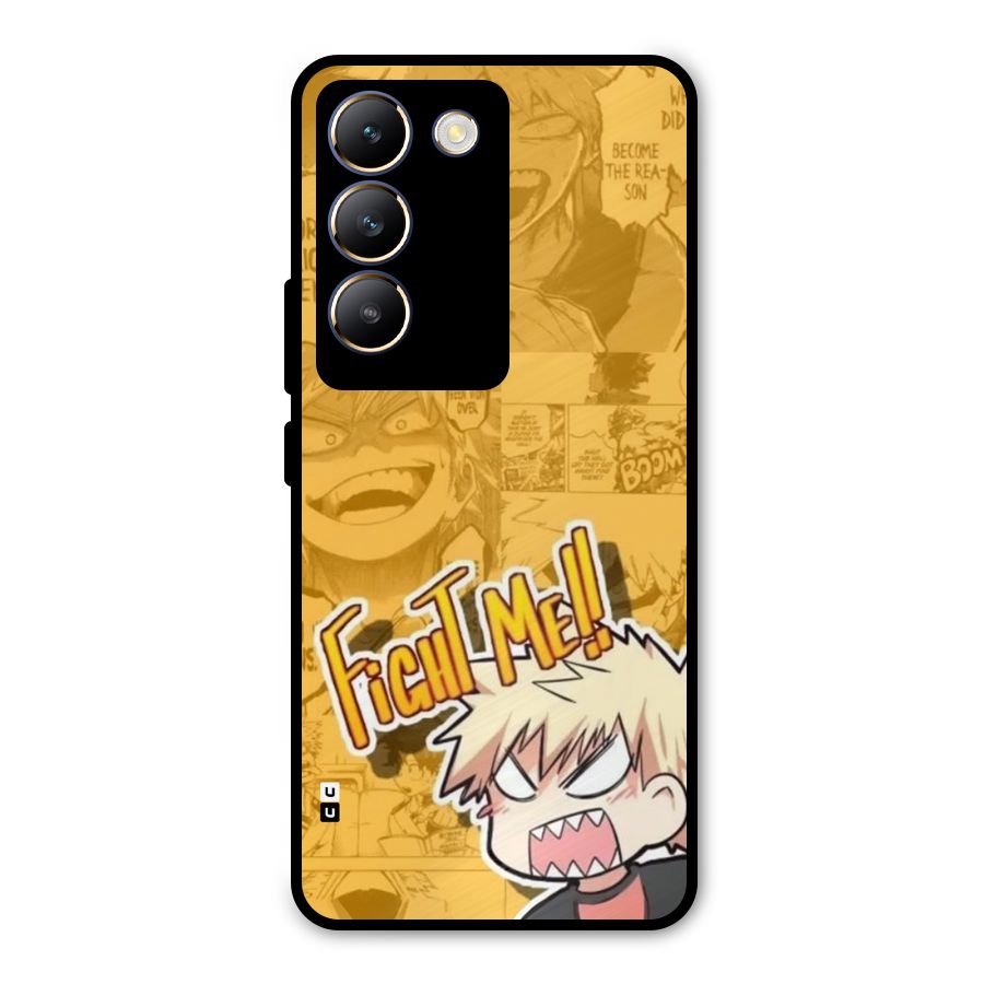 Fight Me Challenge Metal Back Case for Vivo T3 5G