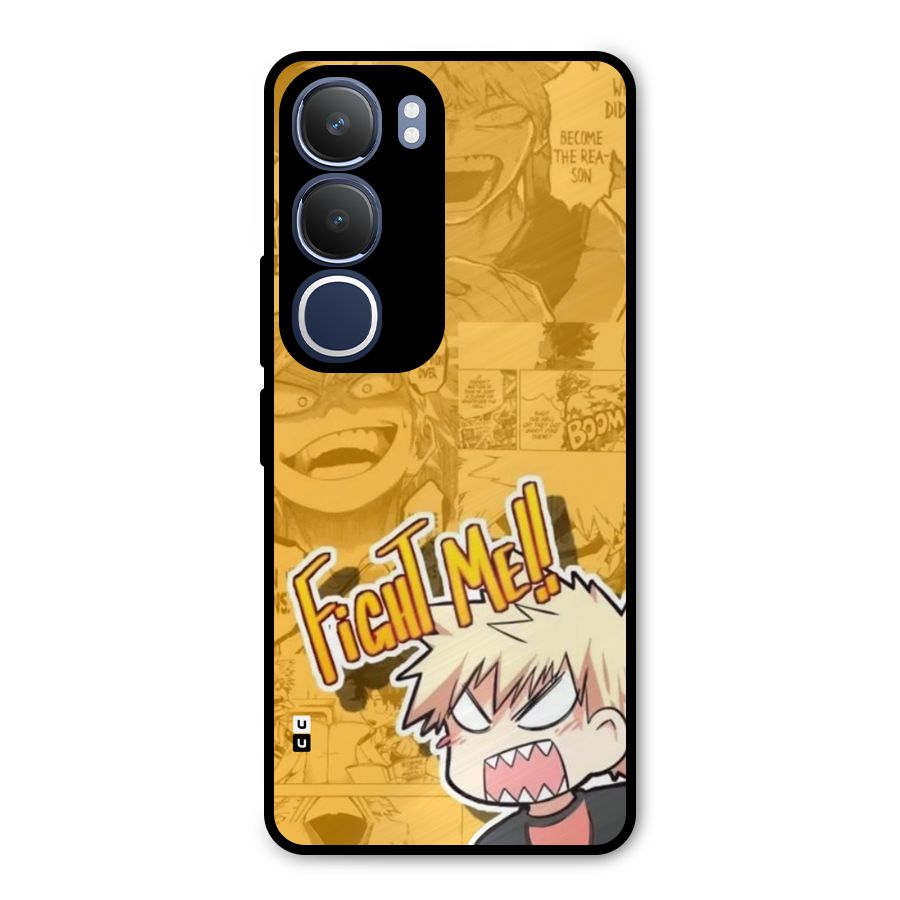 Fight Me Challenge Metal Back Case for Vivo Y29