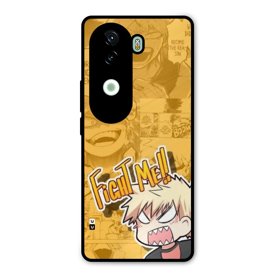 Fight Me Challenge Metal Back Case for iQOO Z9s