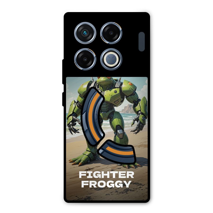 Fighter Froggy Metal Back Case for Infinix GT 20 Pro