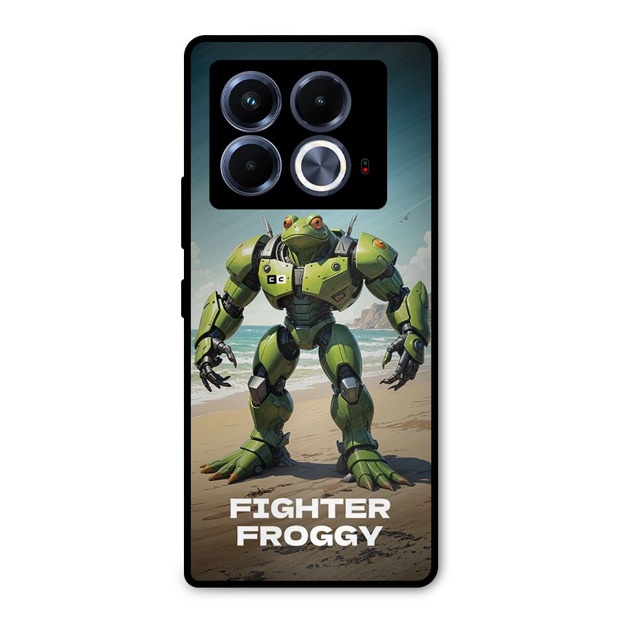 Fighter Froggy Metal Back Case for Infinix Note 40 5G