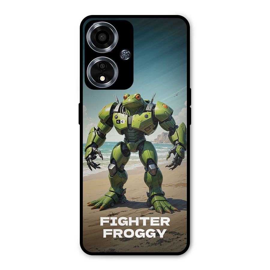 Fighter Froggy Metal Back Case for Oppo A59