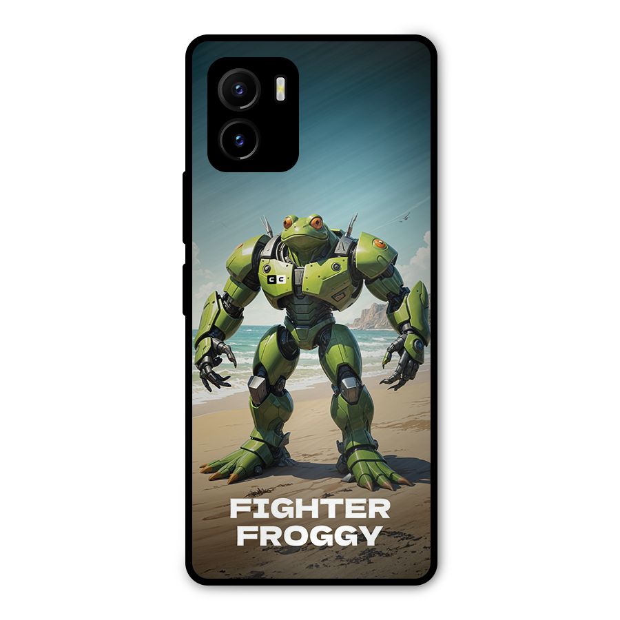 Fighter Froggy Metal Back Case for Vivo Y15s