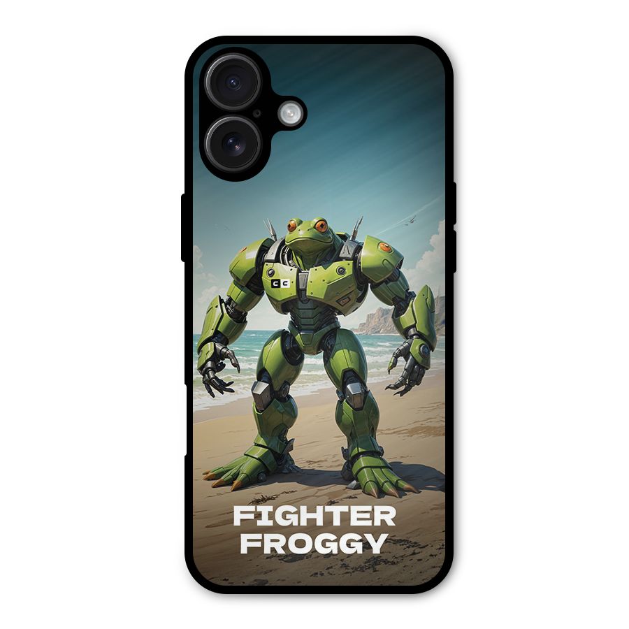 Fighter Froggy Metal Back Case for iPhone 16 Plus