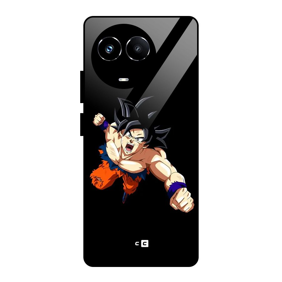 Fighting Goku Glass Back Case for Realme 11X