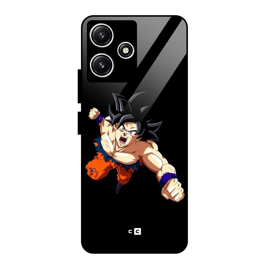 Fighting Goku Glass Back Case for Redmi 12 5G