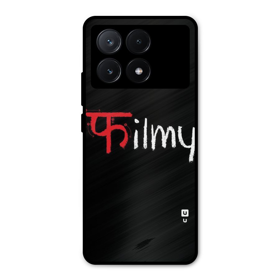 Filmy Metal Back Case for Poco X6 Pro