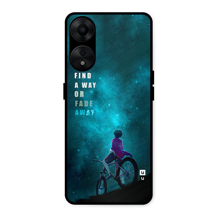 Find Your Way Metal Back Case for Oppo A78 5G
