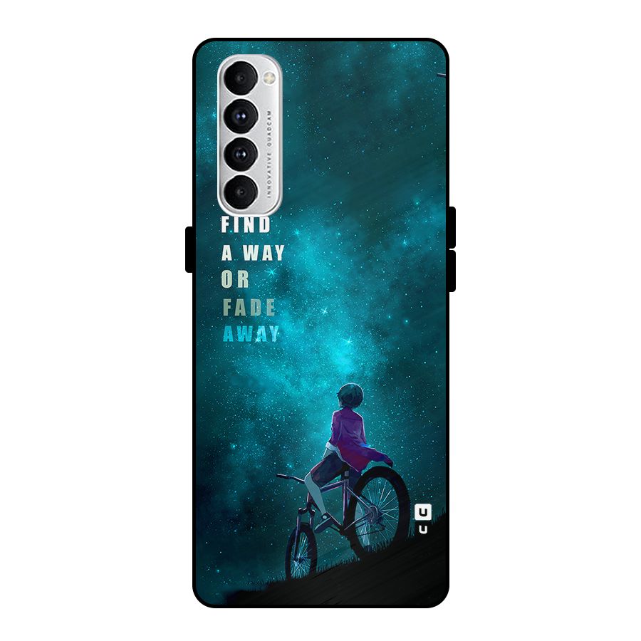 Find Your Way Metal Back Case for Oppo Reno4 Pro