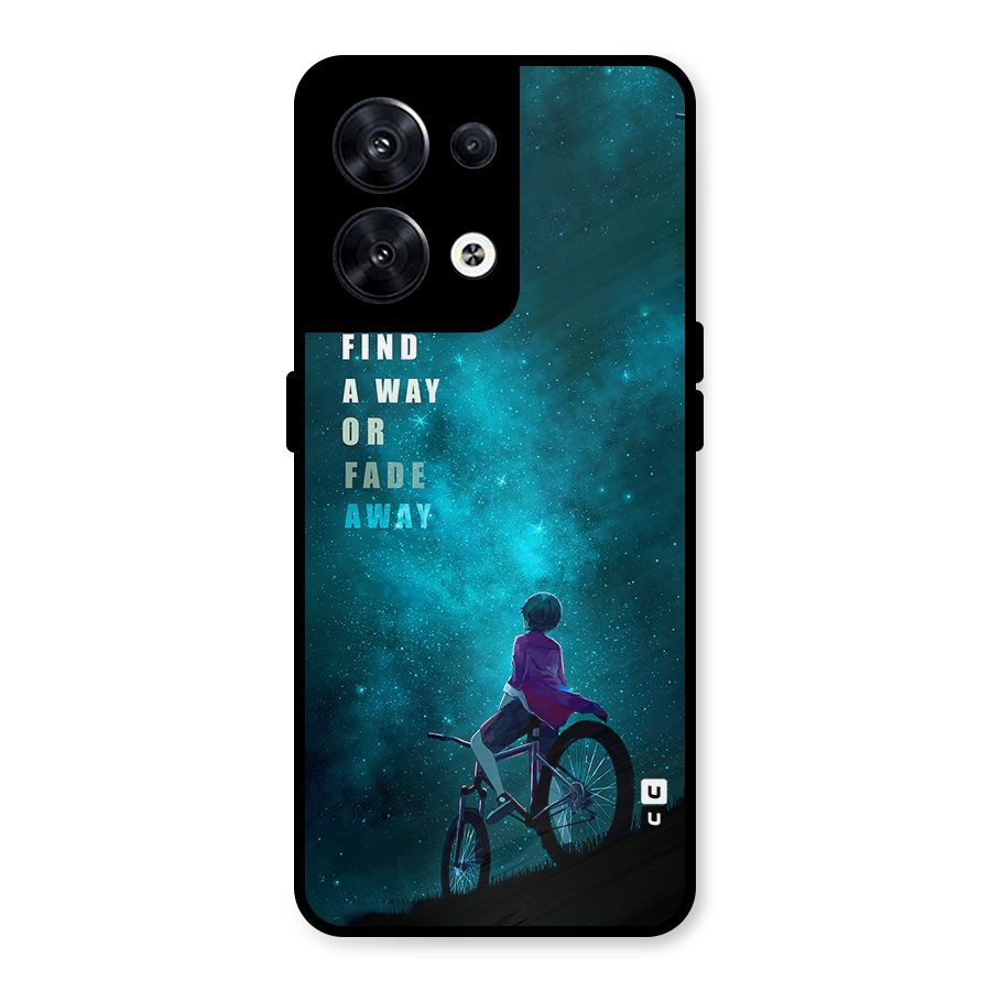 Find Your Way Metal Back Case for Oppo Reno8 5G