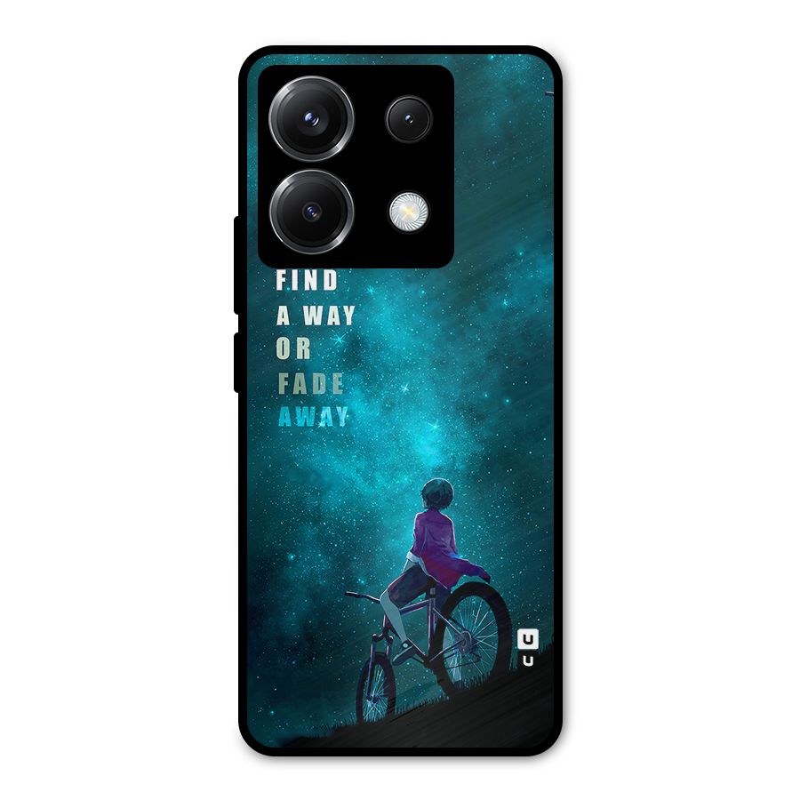Find Your Way Metal Back Case for Poco X6