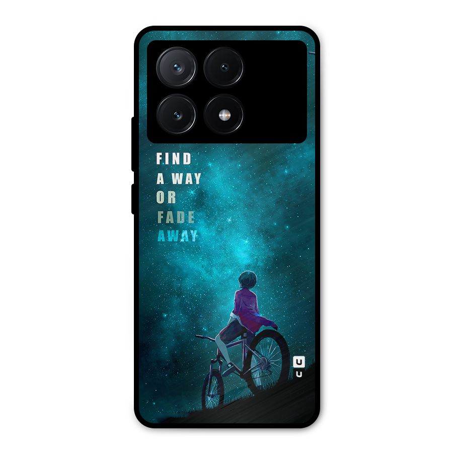 Find Your Way Metal Back Case for Poco X6 Pro