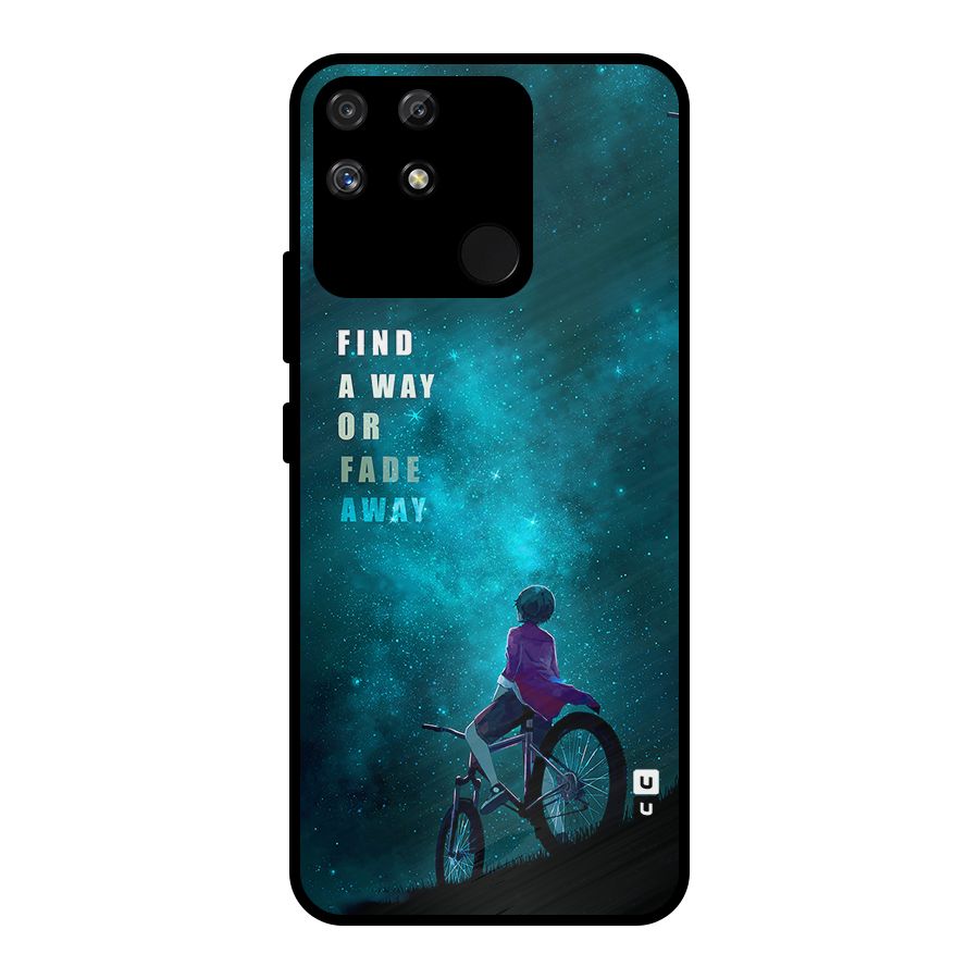 Find Your Way Metal Back Case for Realme Narzo 50A