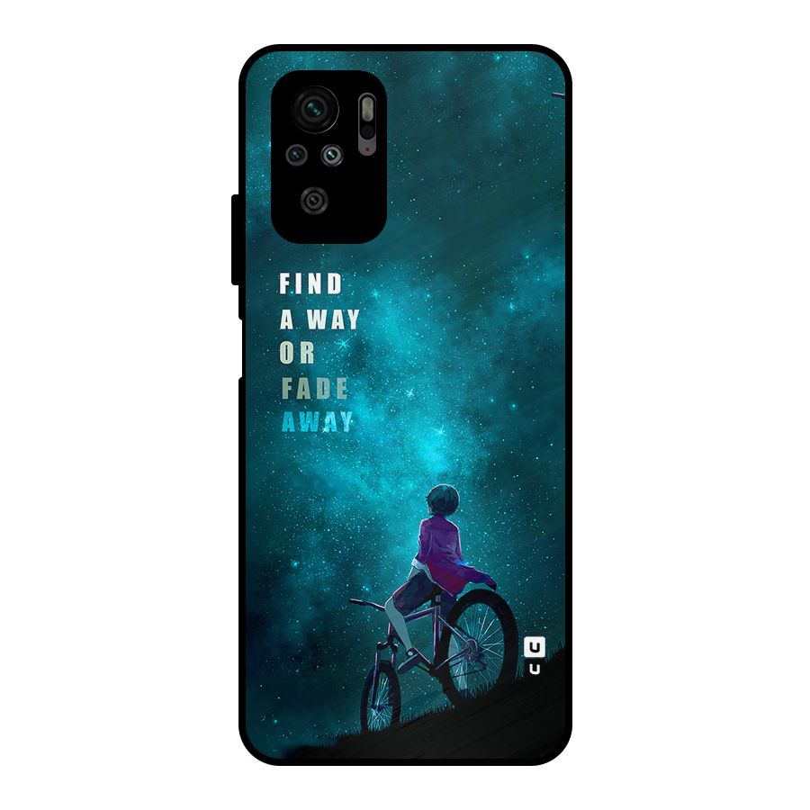 Find Your Way Metal Back Case for Redmi Note 10S
