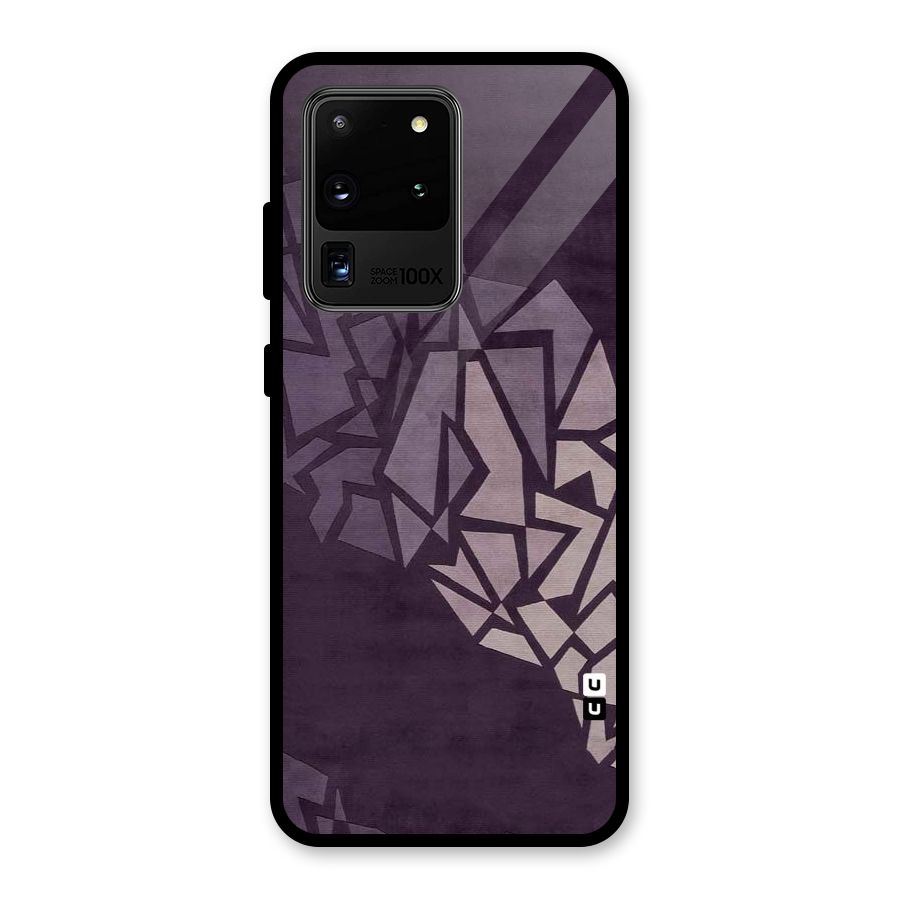 Fine Abstract Glass Back Case for Galaxy S20 Ultra