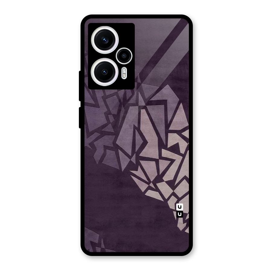 Fine Abstract Glass Back Case for Poco F5