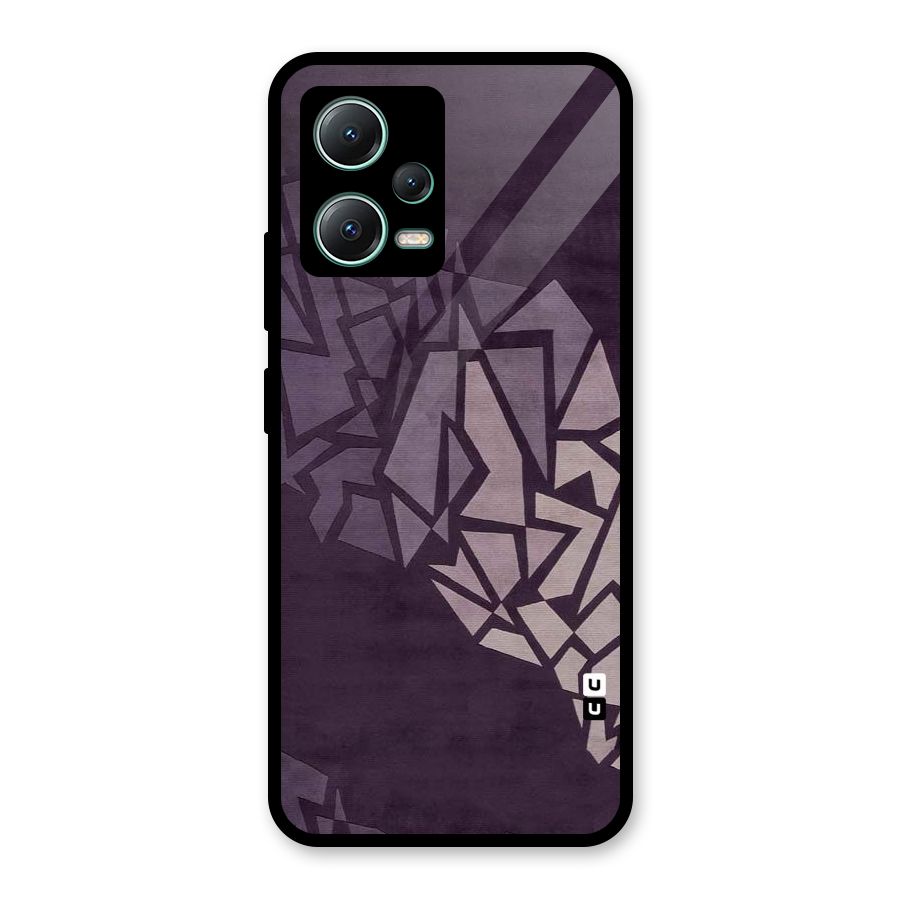 Fine Abstract Glass Back Case for Poco X5