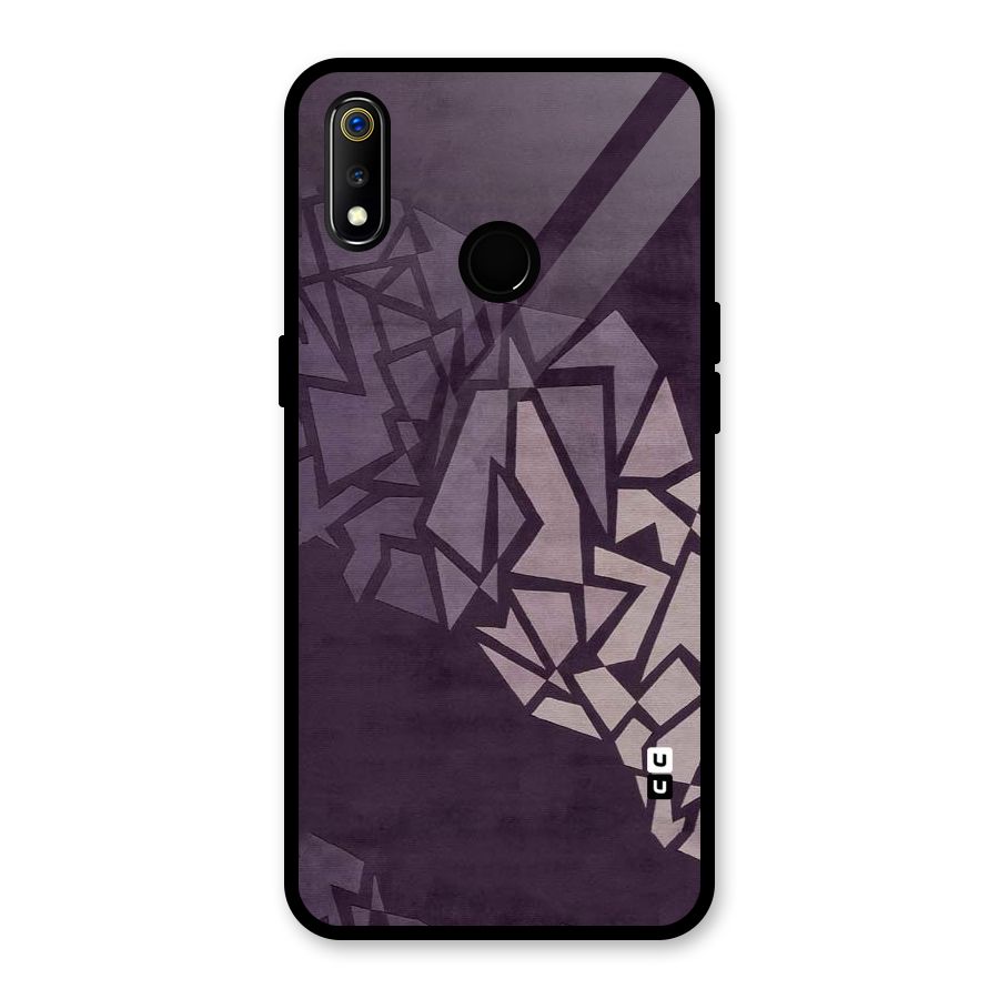 Fine Abstract Glass Back Case for Realme 3i