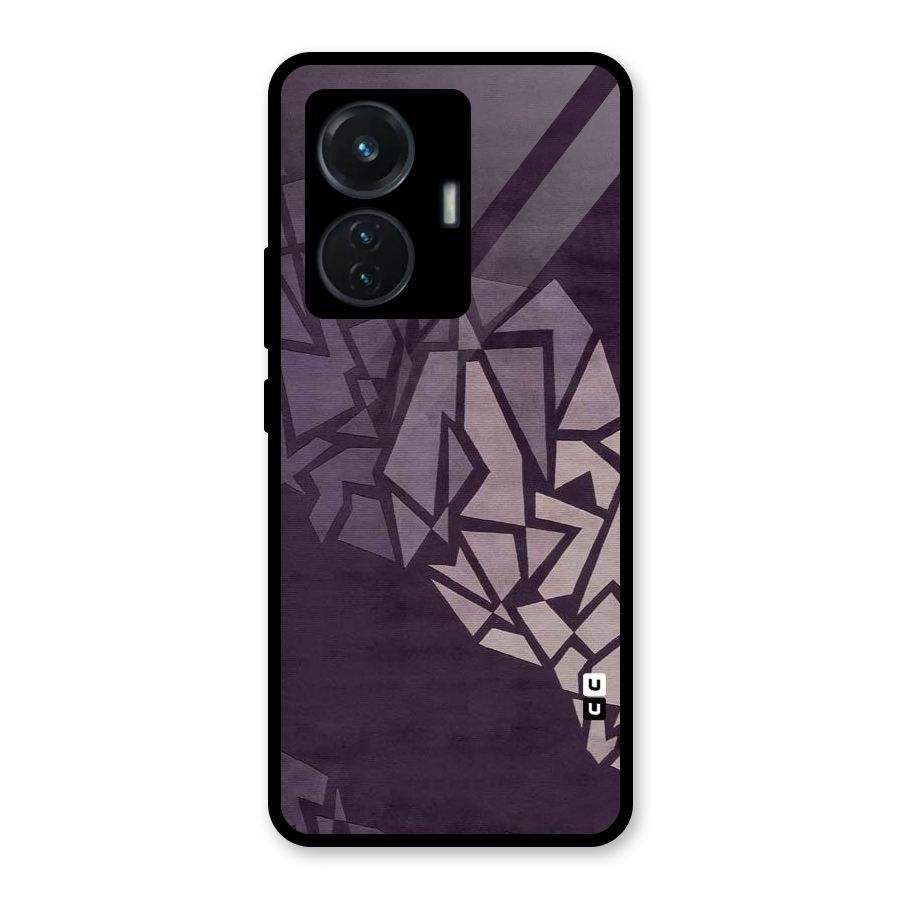 Fine Abstract Glass Back Case for Vivo T1 44W